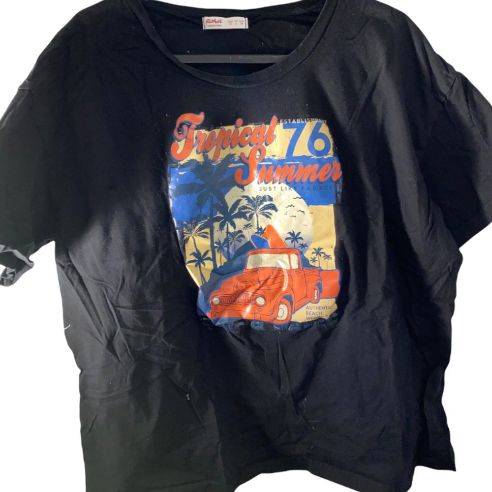 Black Graphic Tee